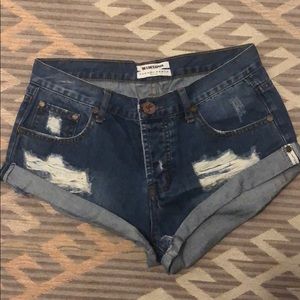 One Teaspoon Bandit Denim Shorts